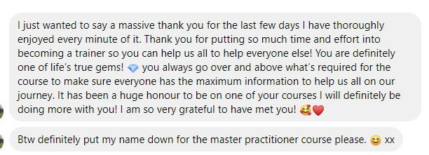 Time Line Therapy® Student Feedback